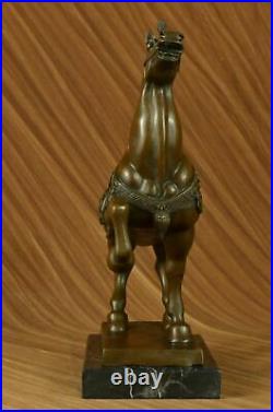 100% BRONZE Chinese Horse Tang Dynasty Sculpture Statue Replica Hand Made Art