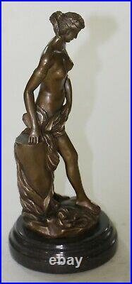 100% Solid Bronze Nude Goddess Hand Made by Lost wax Method Sculpture Statue
