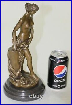 100% Solid Bronze Nude Goddess Hand Made by Lost wax Method Sculpture Statue Art