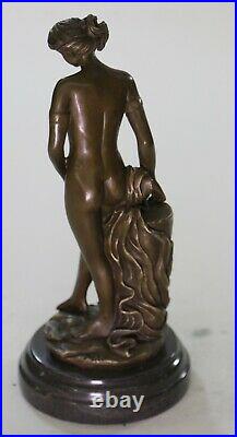 100% Solid Bronze Nude Goddess Hand Made by Lost wax Method Sculpture Statue Art