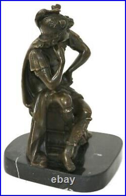 100% Solid Bronze Statue Roman Soldier Warrior Sculpture Hand Made Figurine GIFT