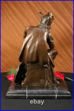 100% Solid Bronze Statue Roman Soldier Warrior Sculpture Hand Made Figurine Gift