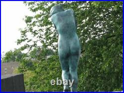 18H Bronze Nude Female statue Eve Signed A. Rodin Hand Made Sculpture Artwork
