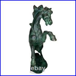 1927 Antique Jumping Horse Sculpture bronze horse statue made in italy