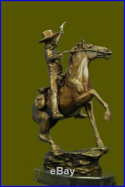 A fine bronze casting of The Desperado by Carl Kauba Hand Made sculpture Statue