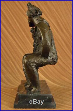 Abstract Modern Salvador Dali Happy Family Hand Made Bronze Sculpture Statue Art