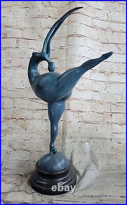 Abstract Nude Signed Milo Statue Figurine Bronze Sculpture Figure Hand Made NR