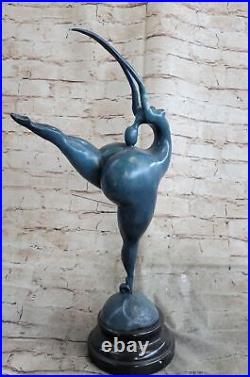 Abstract Nude Signed Milo Statue Figurine Bronze Sculpture Figure Hand Made NR