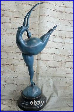 Abstract Woman Signed Milo Statue Figurine Bronze Sculpture Figure Hand Made NR