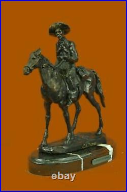 American Hand Made Sculpture Statue Will Rogers By C. M. Russell Western Figurine