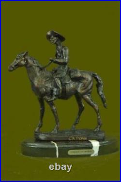 American Hand Made Sculpture Statue Will Rogers By Thomas Western Figurine Gift