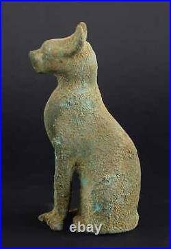 Ancient Egyptian statue of Bastet cat made of Bronze-Hand carved made in Egypt Ancient Egyptian statue of Bastet cat made of Bronze-Hand carved made in Egypt
