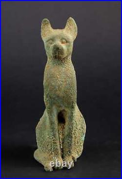Ancient Egyptian statue of Bastet cat made of Bronze-Hand carved made in Egypt Ancient Egyptian statue of Bastet cat made of Bronze-Hand carved made in Egypt