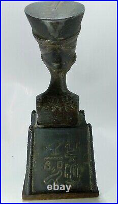 Ancient Statue Pharaonic Rare Heavy Made EGYPTIAN iron