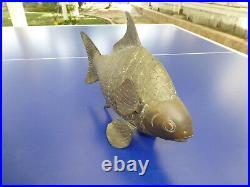 Antique Bronze Fish Statue 10 Detail HQ Made With Moving Body (Watch The Video)