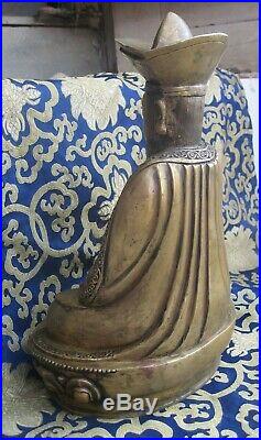 Antique Hand Made Bronze Bhutan Guru Shapdum Rupa, Nepal