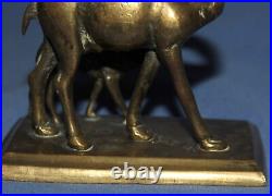 Antique Hand Made Bronze Camels Figurine