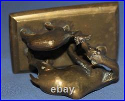 Antique Hand Made Bronze Camels Figurine