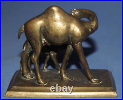 Antique Hand Made Bronze Camels Figurine