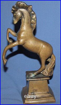 Antique Hand Made Bronze Horse Statuette