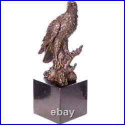 Antique signed eagle statue made of bronze material