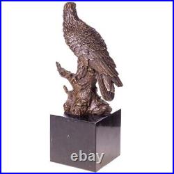 Antique signed eagle statue made of bronze material