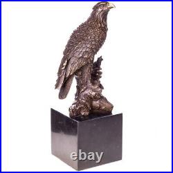 Antique signed eagle statue made of bronze material