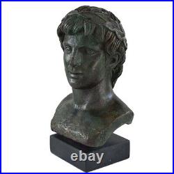 Apollo sculpture handmade plaster artifact bronze effect