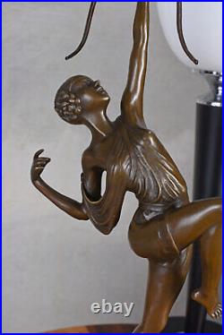 Archerist Diana figure goddess shooter bronze sculpture art deco woman 50 cm