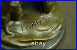 Army Specialist Salute U. S. Soldier 15 Military Statue Bronze Hand Made Artwork