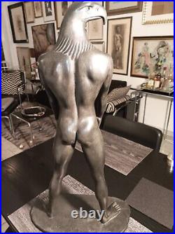 Arno Breker Sculpture Bronze Young Europe 101/300 Brown Patinated 68 x 37 17 cm