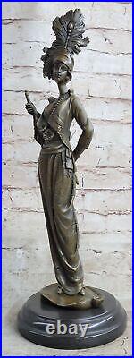 Art Deco Bronze Sculpture Victorian Style Hand Made Bronze Figurine Statue Art Deco Bronze Sculpture Victorian Style Hand Made Bronze Figurine Statue