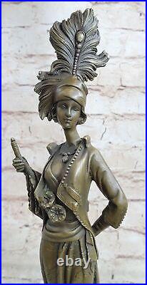 Art Deco Bronze Sculpture Victorian Style Hand Made Bronze Figurine Statue Art Deco Bronze Sculpture Victorian Style Hand Made Bronze Figurine Statue