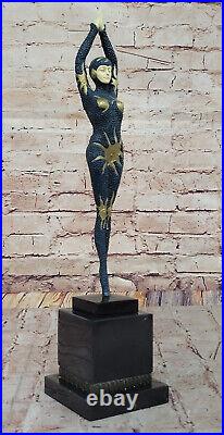Art Deco Bronze Starfish Egyptian Dancer Figurine Hand Made Collectible Figure Art Deco Bronze Starfish Egyptian Dancer Figurine Hand Made Collectible Figure