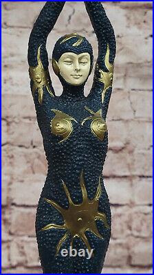 Art Deco Bronze Starfish Egyptian Dancer Figurine Hand Made Collectible Figure Art Deco Bronze Starfish Egyptian Dancer Figurine Hand Made Collectible Figure