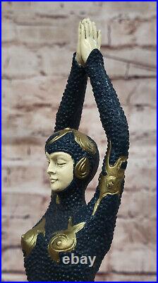 Art Deco Bronze Starfish Egyptian Dancer Figurine Hand Made Collectible Figure Art Deco Bronze Starfish Egyptian Dancer Figurine Hand Made Collectible Figure
