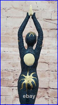 Art Deco Bronze Starfish Egyptian Dancer Figurine Hand Made Collectible Figure Art Deco Bronze Starfish Egyptian Dancer Figurine Hand Made Collectible Figure