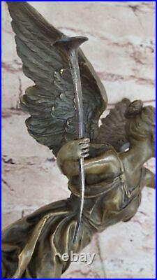 Art Deco Hand Made Nike Female Victory Angel Museum Quality Bronze Statue Gift