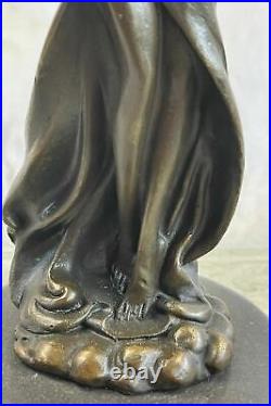 Art Deco Hand Made Semi Nude Female Elegant Bronze Sculpture Statue Deal