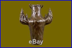Art Deco Nude Fairy Hand Made Genuine Bronze by Lost Wax Method Sculpture Statue