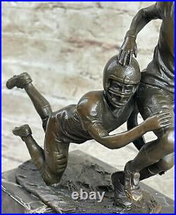 Art Deco Sculpture Football player Bronze Statue Made by Lost Wax Method