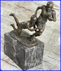 Art Deco Sculpture Football player Bronze Statue Made by Lost Wax Method Figure