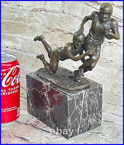 Art Deco Sculpture Football player Bronze Statue Made by Lost Wax Method Figure