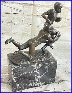 Art Deco Sculpture Football player Bronze Statue Made by Lost Wax Method Figure