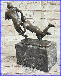 Art Deco Sculpture Football player Bronze Statue Made by Lost Wax Method Figure