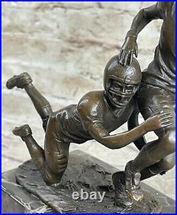 Art Deco Sculpture Football player Bronze Statue Made by Lost Wax Method Figure