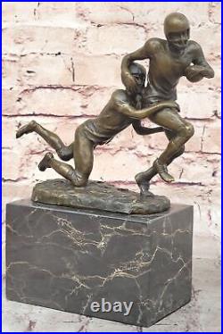 Art Deco Sculpture Football player Bronze Statue Made by Lost Wax Method Gift NR Art Deco Sculpture Football player Bronze Statue Made by Lost Wax Method Gift NR