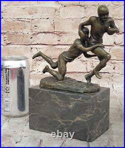 Art Deco Sculpture Football player Bronze Statue Made by Lost Wax Method Gift NR Art Deco Sculpture Football player Bronze Statue Made by Lost Wax Method Gift NR