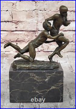 Art Deco Sculpture Football player Bronze Statue Made by Lost Wax Method Gift NR Art Deco Sculpture Football player Bronze Statue Made by Lost Wax Method Gift NR