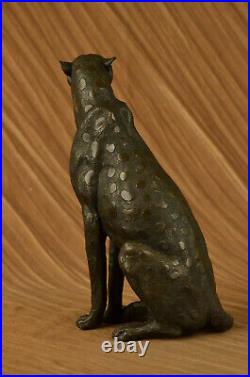 Art Deco Sculpture Jaguar Panther Animal Bronze Statue Hand Made Statue Lost Wax